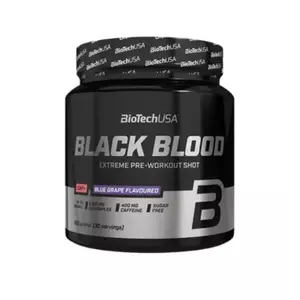 Paquete de 10 botes de refuerzo Biotech USA black blood caf + - Myrtille - 300g image-0