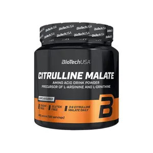 Förpackning med 10 burkar citrullinmalatpulver boosters Biotech USA - Neutre - 300g