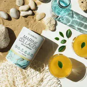 Isotonic drink - green tea - lemon Biotech USA Marine Collagen image-1