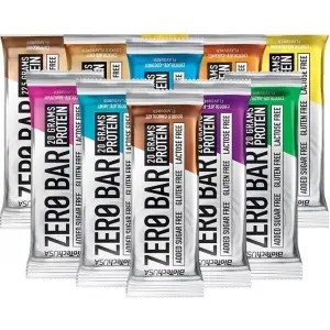 Barrita de proteínas de sabores variados Biotech USA kit zero (x10) image-1