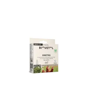 Produto anti-insetos em pipetas para animais de baixa-corte Biovetol (x6) image-0