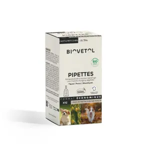 Anti-insect pipettes for puppy/dog Biovetol (x12) image-0
