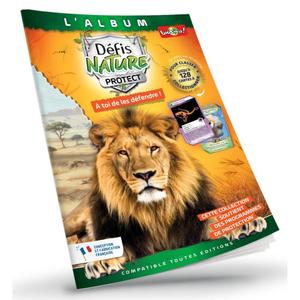 Album voor verzamelaars Bioviva Couverture Lion d'Afrique Générique