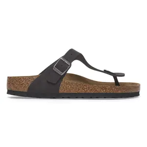 Infradito in pelle scamosciata donna Birkenstock Gizeh lit de pied souple