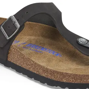 Infradito in pelle scamosciata donna Birkenstock Gizeh lit de pied souple image-5