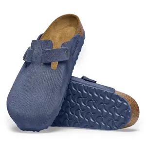 Zamszowe saboty skórzane Birkenstock Boston image-2