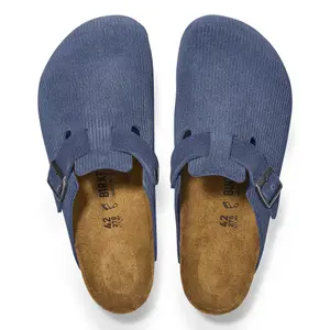 Zamszowe saboty skórzane Birkenstock Boston image-3