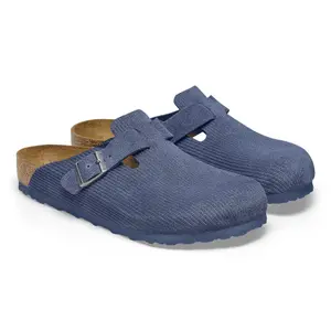 Zamszowe saboty skórzane Birkenstock Boston image-4