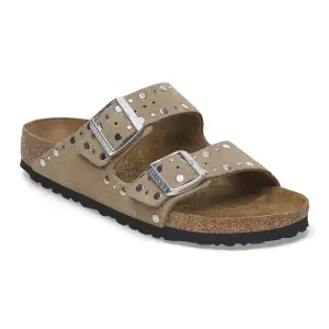 Sandales cuir suède femme Birkenstock Arizona Rivet image-1