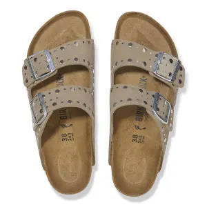 Sandales cuir suède femme Birkenstock Arizona Rivet image-2