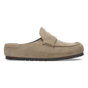 Lederclogs Birkenstock Naples Wrapped Suede