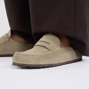 Lederclogs Birkenstock Naples Wrapped Suede image-6