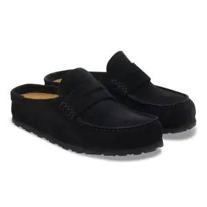 Leather clogs Birkenstock Naples Wrapped Suede image-3