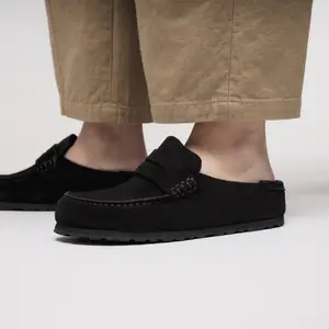 Leather clogs Birkenstock Naples Wrapped Suede image-6