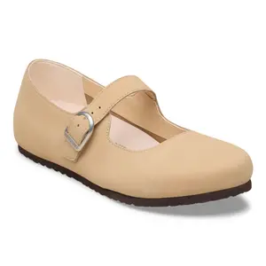 Leather Ballet flats woman Birkenstock Santa Clarita Nubuck image-1
