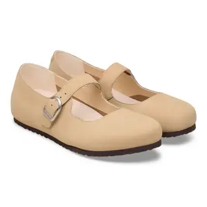 Leather Ballet flats woman Birkenstock Santa Clarita Nubuck image-3