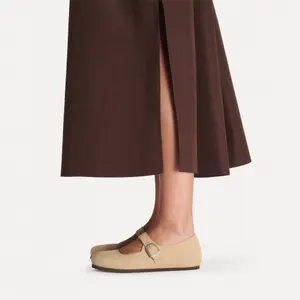 Leather Ballet flats woman Birkenstock Santa Clarita Nubuck image-5