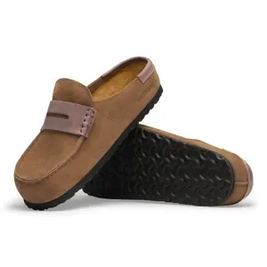 Leather clogs Birkenstock Naples Wrapped Double Stitch Mixed image-4