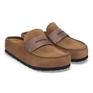 Leather clogs Birkenstock Naples Wrapped Double Stitch Mixed image-2