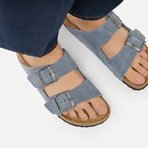 Leather sandals Birkenstock Arizona Suede image-6