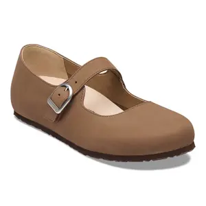 Leather Ballet flats woman Birkenstock Santa Clarita Nubuck image-1