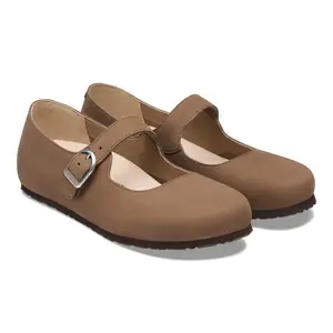 Leather Ballet flats woman Birkenstock Santa Clarita Nubuck image-2