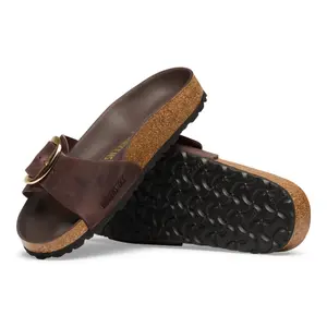 Leather sandals woman Birkenstock Madrid Big Buckle Oiled image-4