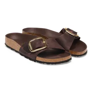 Leather sandals woman Birkenstock Madrid Big Buckle Oiled image-2