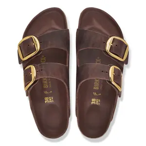 Leather sandals woman Birkenstock Arizona Big Buckle Oiled image-3