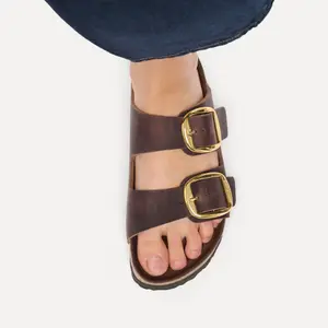 Leather sandals woman Birkenstock Arizona Big Buckle Oiled image-6