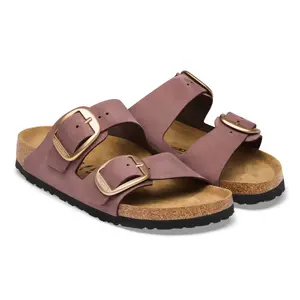 Sandalen aus Nubukleder Damen Birkenstock Arizona Big Buckle image-3