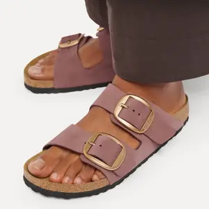 Sandalen aus Nubukleder Damen Birkenstock Arizona Big Buckle image-6