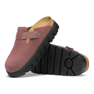 Tamancos de couro de camurça para mulher Birkenstock Boston Chunky image-2