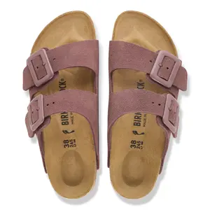 Leather sandals woman Birkenstock OS Suede image-3