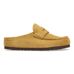 Leather clogs Birkenstock Naples Wrapped Suede