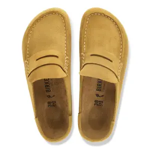 Leather clogs Birkenstock Naples Wrapped Suede image-3