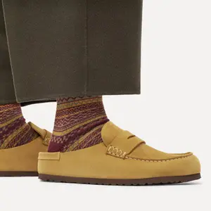 Leather clogs Birkenstock Naples Wrapped Suede image-5