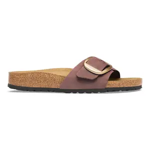 Leather sandals woman Birkenstock Madrid Big Buckle Nubuck