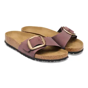 Leather sandals woman Birkenstock Madrid Big Buckle Nubuck image-2