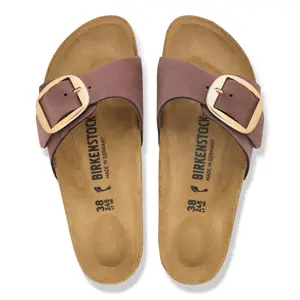 Leather sandals woman Birkenstock Madrid Big Buckle Nubuck image-3