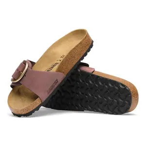 Leather sandals woman Birkenstock Madrid Big Buckle Nubuck image-4