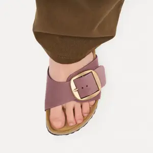 Leather sandals woman Birkenstock Madrid Big Buckle Nubuck image-6