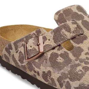 Leather clogs Birkenstock Boston Suede image-5
