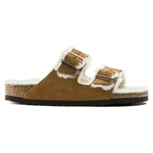 Sandalen Birkenstock Arizona Vl Mink Lammfell image-1