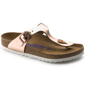 Women's flip-flops Birkenstock Gizeh Natural Leather image-1