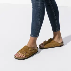 Sandals Birkenstock Zürich Suede Leather image-3