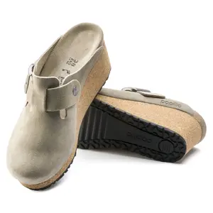 Women's clogs Birkenstock Fanny Suede Leather image-3