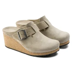 Women's clogs Birkenstock Fanny Suede Leather image-1