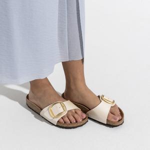 Pantoletten für Damen Birkenstock Madrid Big Buckle Birko-Flor image-3