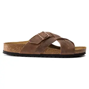 Sandales cuir huilé Birkenstock Lugano image-0